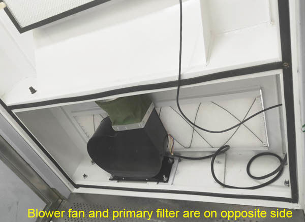 Unit Shower Udara ROHS Cleanroom Terhubung Dengan Kontrol Kolektor Debu Dengan PLC Dan Layar Sentuh 3