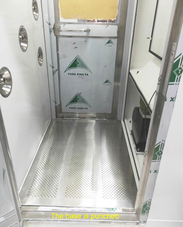 Unit Shower Udara ROHS Cleanroom Terhubung Dengan Kontrol Kolektor Debu Dengan PLC Dan Layar Sentuh 4