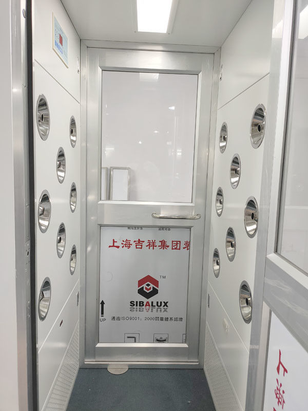 Kamar Mandi Udara Cleanroom Satu Orang Dengan Pintu Ayun Aluminium 2